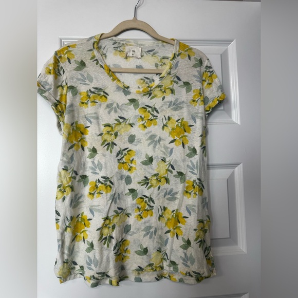 T. LA Floral Print Women's Top SIZE M - Picture 1 of 1